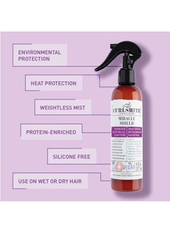 CURLSMITH Miracle Shield, Protein-Rich Hair Protection Spray for All Curl and Hair Types (8 fl oz)  - Image 3