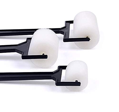 deziine DEZIINE 3Pcs White Sponge Paint Brushes Children Graffiti Roller Stamp Kids Painting Toy.  - Image 3