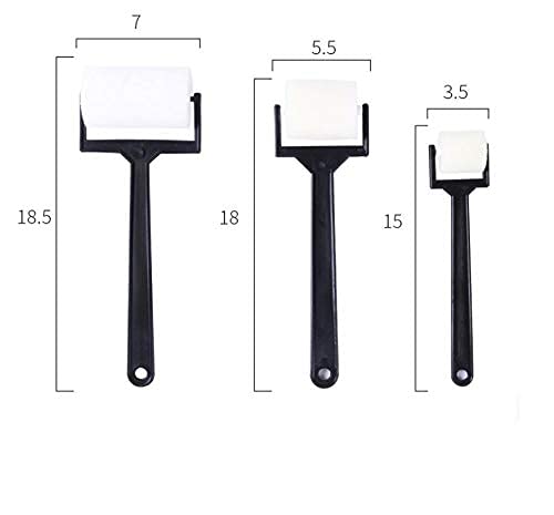 deziine DEZIINE 3Pcs White Sponge Paint Brushes Children Graffiti Roller Stamp Kids Painting Toy.  - Image 4