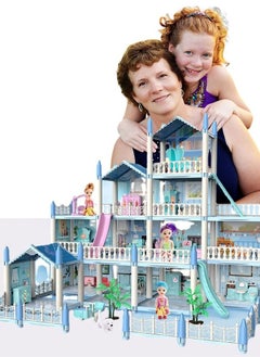 DollHouse Toys,Large Size Castle Doll House with Decorations,Accessories and Furniture,DIY Construction Building Blocks Toys,Gifts for Kids - pzsku/ZD8377244CD1C018F09FBZ/45/_/1692605430/2dc2315d-b645-451f-a9ec-c06ec11a43bd