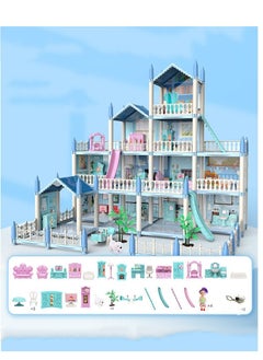 DollHouse Toys,Large Size Castle Doll House with Decorations,Accessories and Furniture,DIY Construction Building Blocks Toys,Gifts for Kids - pzsku/ZD8377244CD1C018F09FBZ/45/_/1692605433/05e7fdea-cff4-407a-aa12-32c49633849f