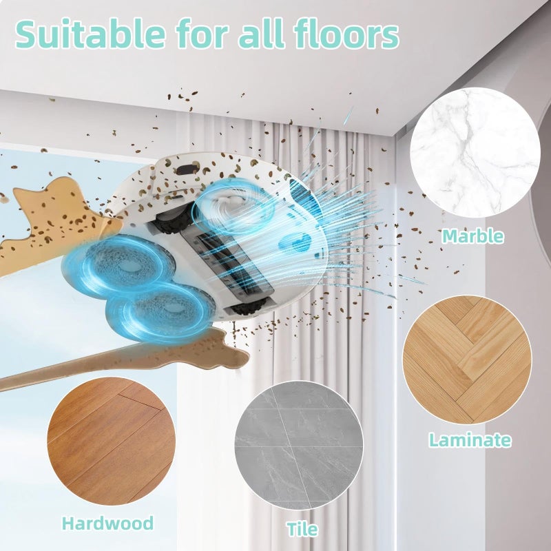 EOVWAEO 1000 ml Floor Cleaning Solution for Dreame L10 Ultra / L20 Ultra / L30 Ultra / L40 Ultra / L50 Ultra / X50 Ultra / X40 Ultra /X40 Master /X30 Ultra Series Vacuum Robot, Vacuum Cleaner Detergent Refill - Image 5