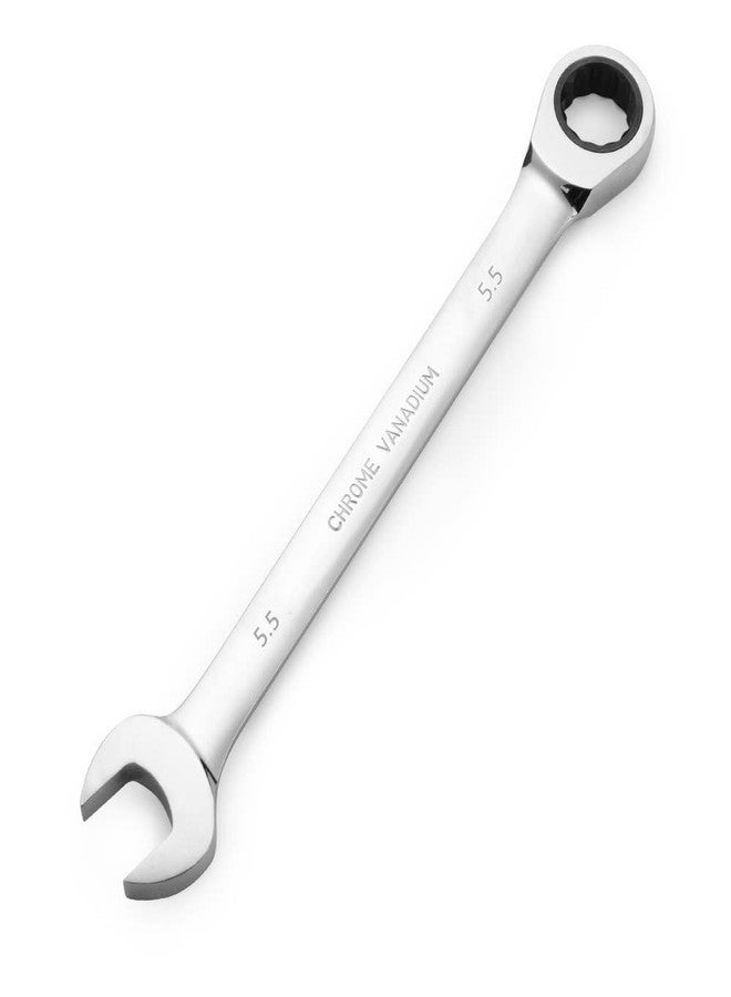 FLZOSPER 5.5mm Metric Ratchet Wrench,Box End Head 72-Tooth Ratcheting Combination Wrench Spanner - Image 1