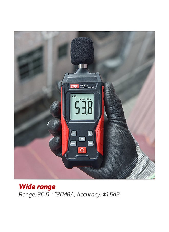TASI TA650A Digital Sound Level Noise Meter Measurement 30-130dB Decibel Detector Audio Tester Metro Diagnostic-Tool Smart Sensor  - Image 2