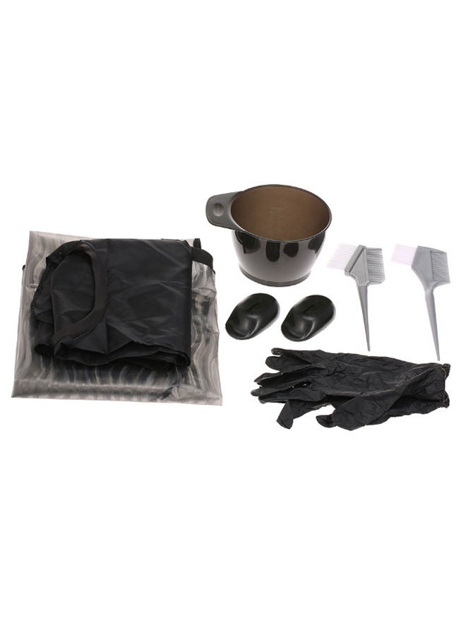 NIBEMINENT 8-Piece Hairdressing Colouring Tool Kit Black/Grey/White - Image 1