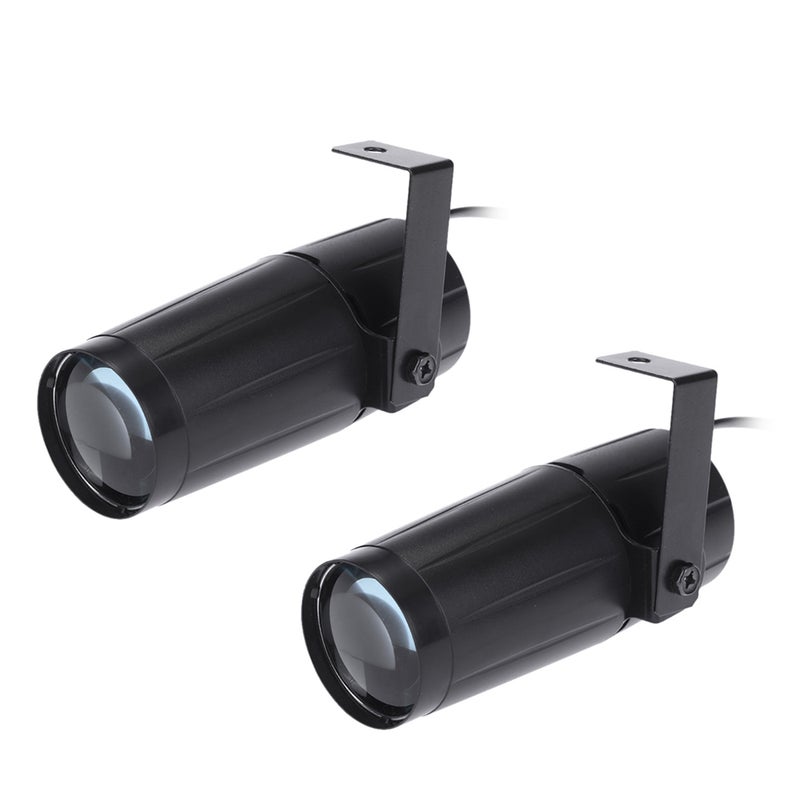 Total 10W LED White Beam Pinspot Light Spotlight Super Bright Lamp Mirror Balls DJ Disco Effect Stage Lighting for KTV Bar Club Party