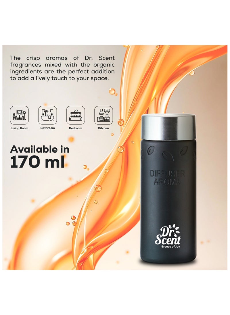 Dr Scent Dr. Scent Breeze of Joy Aroma Oil | Made with Organic Ingredients | Ideal for Offices, Homes, Hotels & Spas - Mandarin 170ml  - Image 3