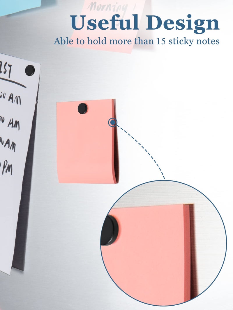 SMARTAKE 45 Pcs Refrigerator Magnets, Small Round Fridge Magnets, Multi-Use Premium Neodymium Office Magnets for Fridge, Whiteboard, Billboard in Home, Kitchen, Office and School (Black) - Image 3