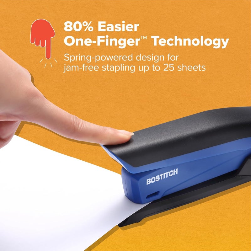 PaperPro مُدبِّس مكتب بوسيتش إن باور مزود بنابض، سعة 20 ورقة، مزود بمزيل مدمج، أزرق (1122) - Image 3