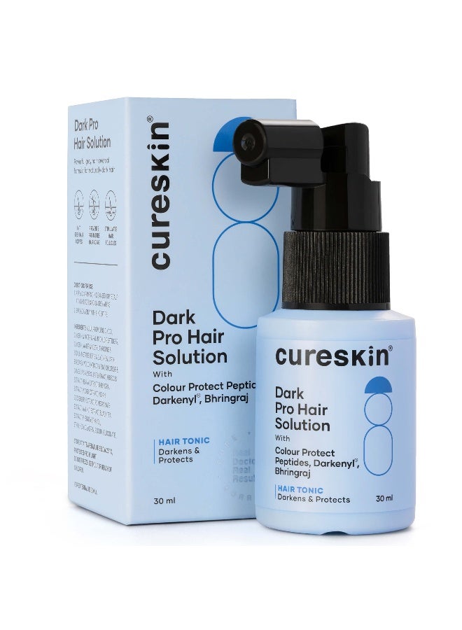 Cureskin Anti Grey Hair Serum | Gradually Reduces Gray Hair on Head & Beard Without Dye | Restores Natural Hair Colour in 4 months with Peptide-52, Acetyl Tyrosine & Larix Extract (15 Days Supply) - Image 1