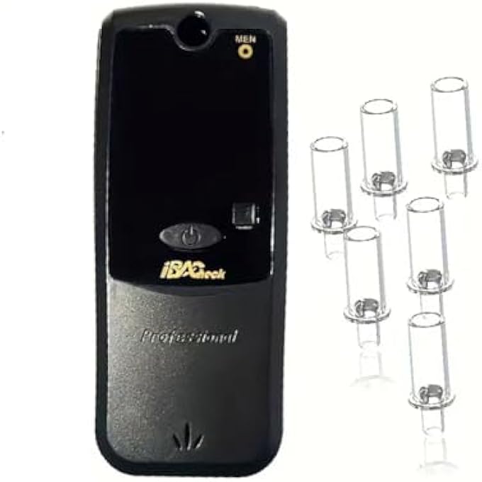 rayihni Electronic Breathalyser, Portable Breathalyser, Alcohol Test with Digital LED Display, 4 Measurement Units, Alcohol Test Low Power and 350 Tests - Image 3