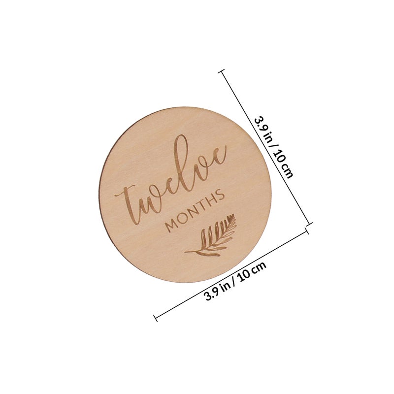 12Pcs Baby Double Sided Discs Photo Picture Commemoration Props - Image 2