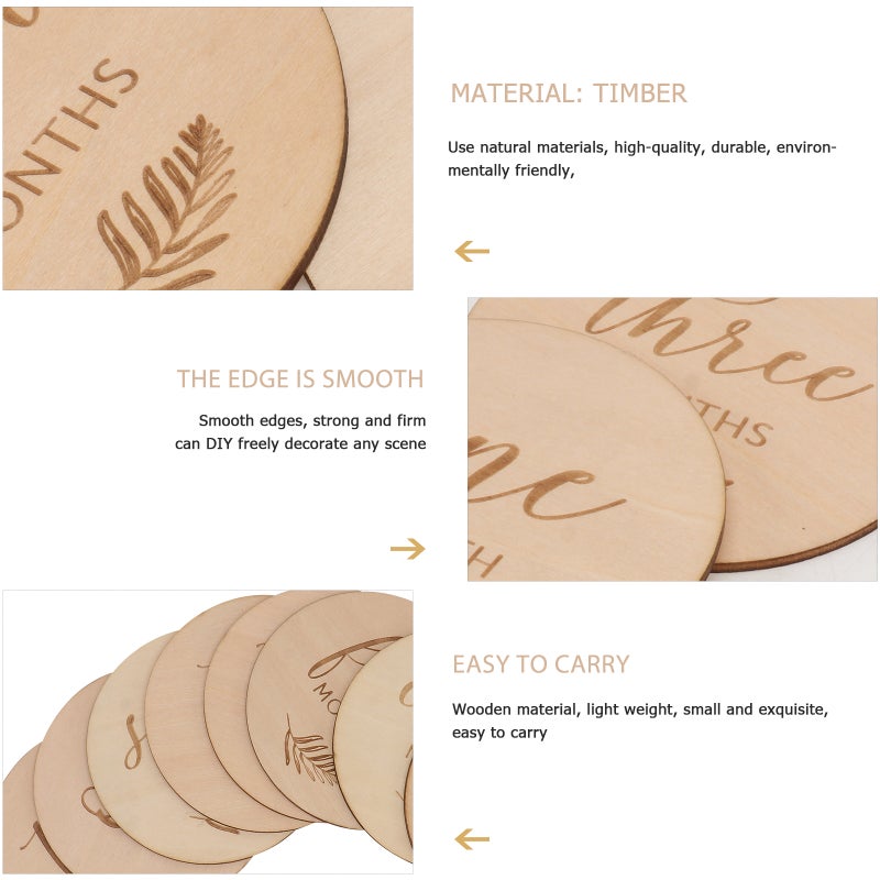 12Pcs Baby Double Sided Discs Photo Picture Commemoration Props - Image 5