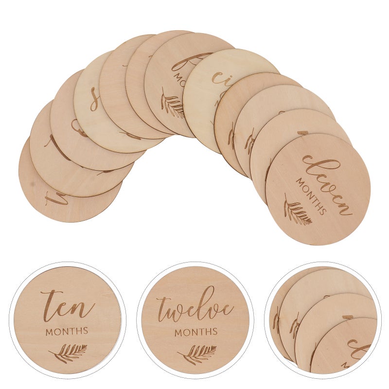 12Pcs Baby Double Sided Discs Photo Picture Commemoration Props - Image 3
