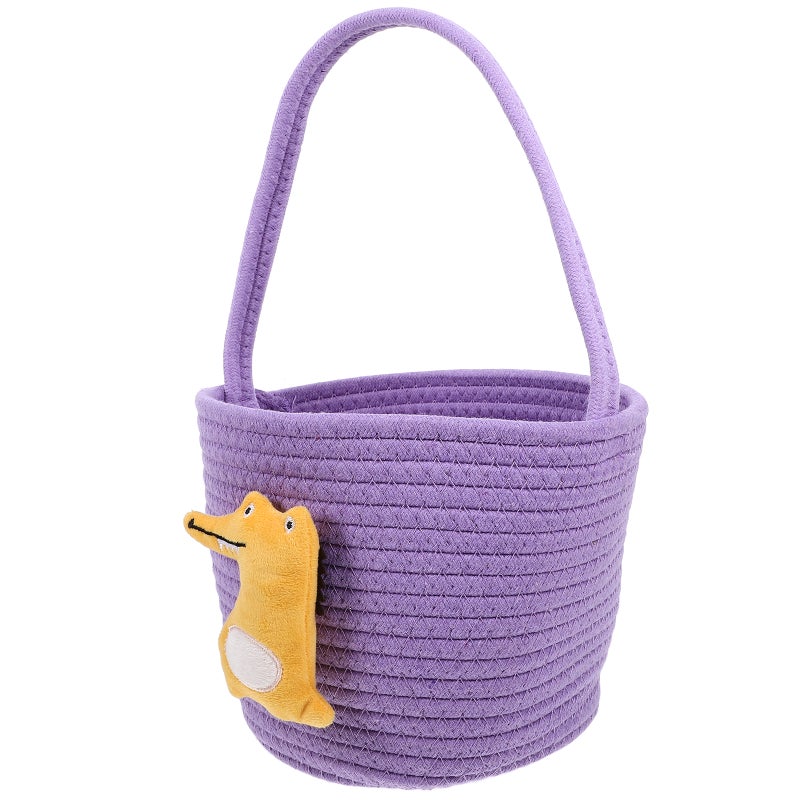 2pcs Woven Basket Small Storage Basket Wedding Candy Basket Cute Basket with Handle - Image 3