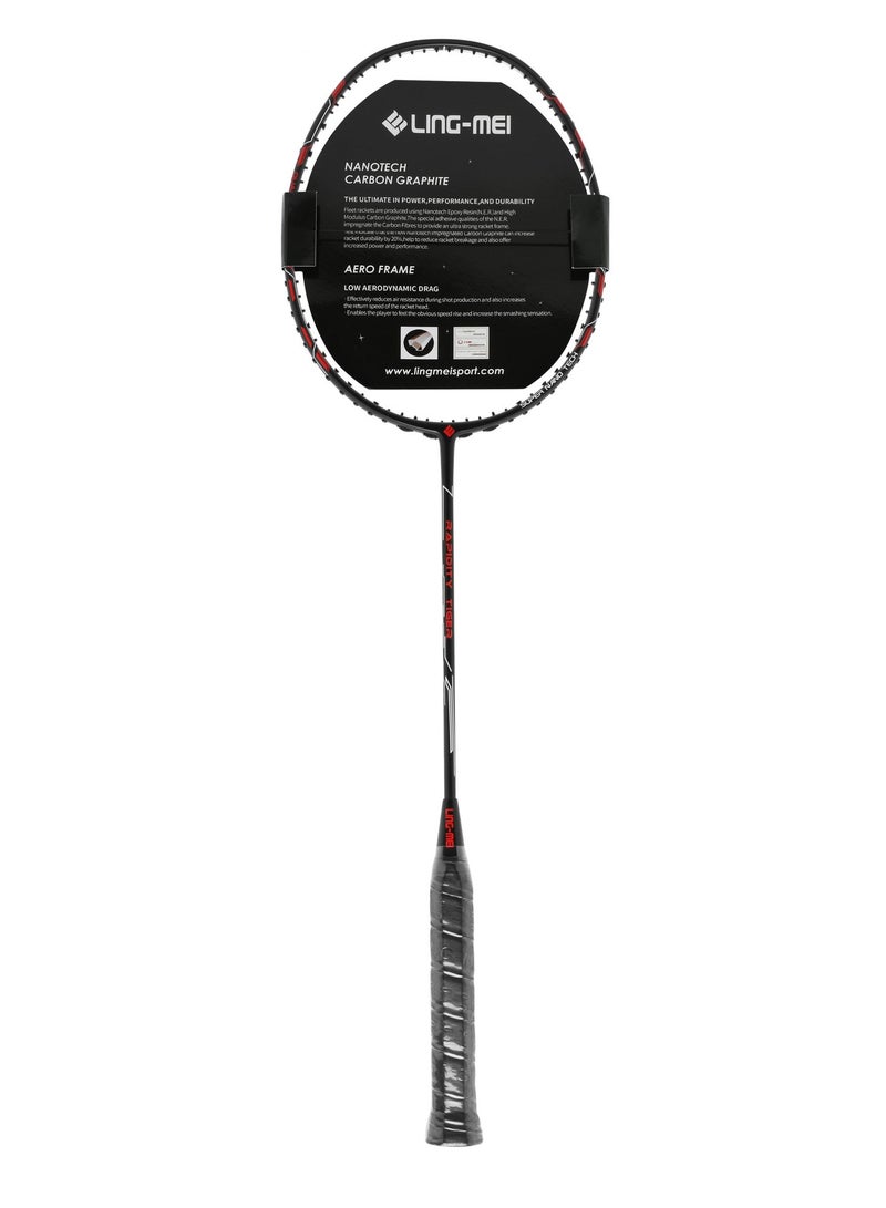 لينغ-مي مضرب سرعة النمر R680 باللون الأسود - Image 3