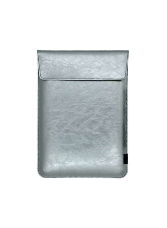 13/14/15/16 Inch Laptop Bag MacBook Pro13 Protective Cover For Lenovo For Huawei 15.6-Color:Bright Silver-Applicable Model:Custom Size