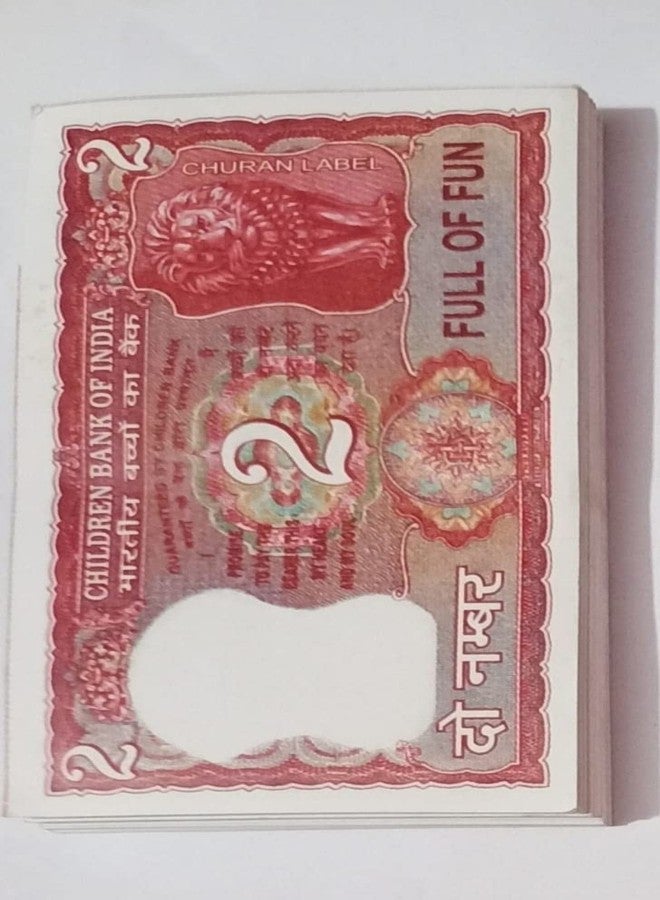 FULLFILLS Fake Note (Dummy Note) 75 Notes 25 Notes Each Denomination 1/2/5/ Artificial Playing ( Multicolour) (Pack of 75 Note) - Image 2