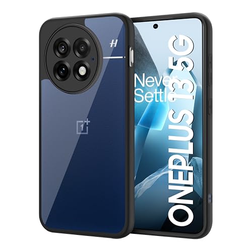 CEDO Backcover for OnePlus 13 (5G) | Camera Protection Bump Shockproof Edge | Ultra Hybrid Transparent Acrylic Clear TPU+PC Hard Backcase Cover (Black) - Image 1