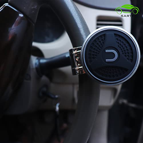 SARTE SA04KB4 Universal Car Steering Knob Wheels Spinner Knob, 360° Rotation Steering Wheel Knob, Car Power Handle Spinner (RANDOM DESIGN | Black) - Image 2
