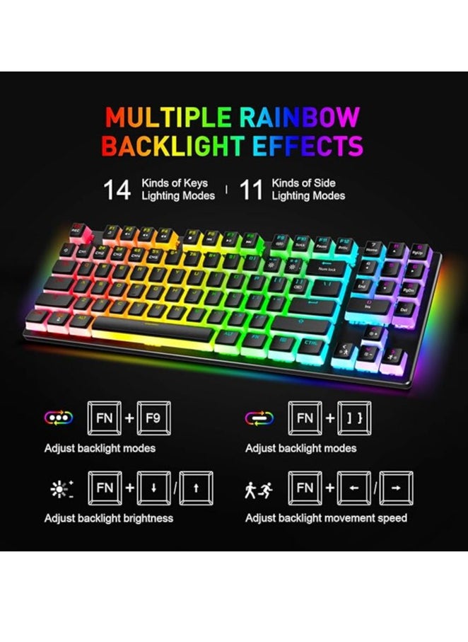 Generic - Havit KB851L - USA RGB Mechanical Gaming Keyboard, Black - Image 1