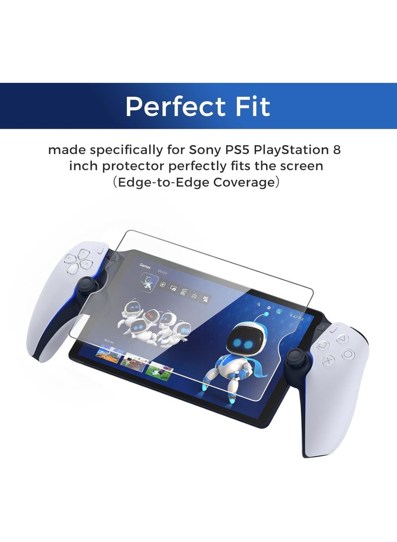 SOLARAE 3 Pack Screen Protector Compatible for Sony Playstation PS5, Transparent Ultra HD, Anti-Fingerprint, Bubble Free Temperd Glass for Sony Playstation PS5 Portal Handheld Game - Image 2