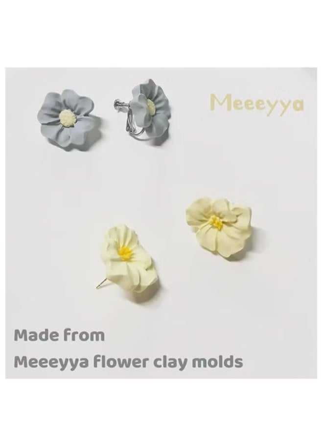 واي جيه زهرة البوليمر الطين العفن ، بوليمر الطين العفن لصنع المجوهرات ، ديزي مصغرة زهرة سيليكون العفن لحلوى الشوكولاتة كب كيك الصابون صنع DIY مشروع كعكة 11 زهور - Image 4