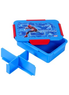 Eazy Kids Marvel Spider - Man 1 , 2 , 3 , 4 Compartment Convertible Bento Lunch Box - Blue  - Image 3