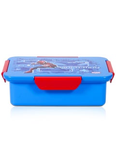 Eazy Kids Marvel Spider - Man 1 , 2 , 3 , 4 Compartment Convertible Bento Lunch Box - Blue  - Image 4