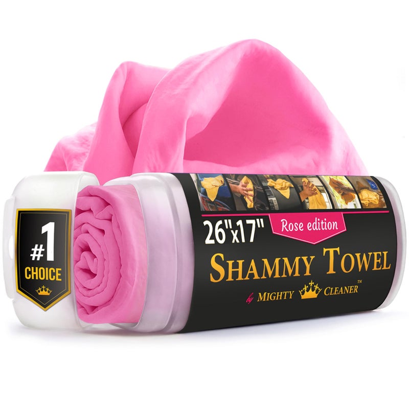 Mighty Cleaner Premium Shammy Cloth for Car Drying Super Absorbent Reusable Chamois Towel ScratchFree 26x17 - Image 3