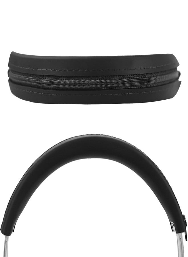 Adhiper Silicone Sweat Headband Cover for Beats Studio Pro & Studio 3 Headphones, Silicone Cover Headphone Cover Accessories for Bose QuietComfort Ultra Headphone, Washable & Sweatproof - Black - Image 1