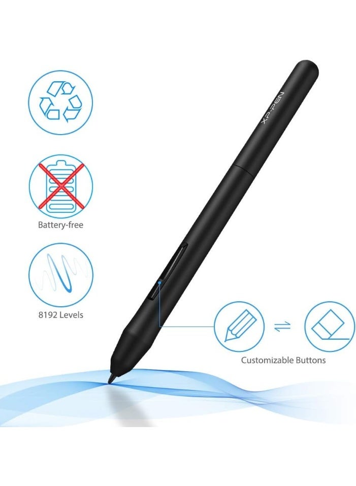 XP-PEN جهاز لوحي للرسم الرقمي XPPen StarG640، مقاس 6×4 بوصة، مزود بقلم لمس يعمل بدون بطارية، لأجهزة Mac وWindows وChromebook (للرسم/التعلم الإلكتروني/العمل عن بُعد) - Image 3