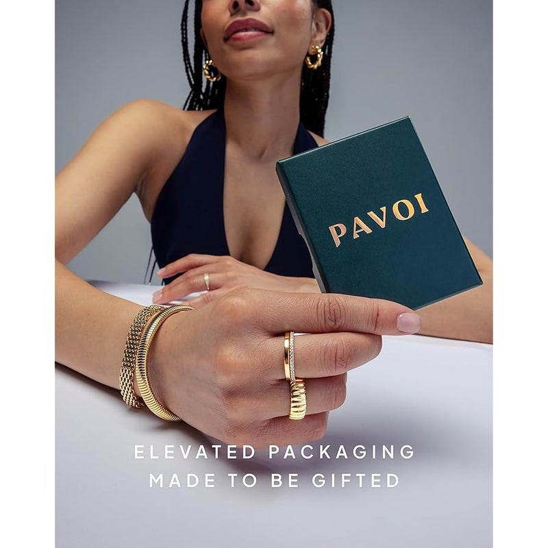 PAVOI Waterproof Gold Dangle Earrings for Women - Rhodium Plated Round Charm Drop Dangle Huggie Earrings - Dainty Lightweight Stainless Steel Trendy Summer Jewelry - White - Image 5