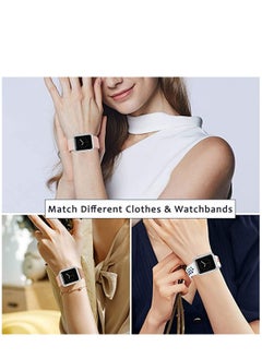 Y&D Compatible for Apple Watch Case 40 MM, Cases with Luxury Gorgeous Large Square Crystal Diamond Gift Box, IWatch Protective Covers Series SE/ 6/5/ 4 (Silver)  - Image 5