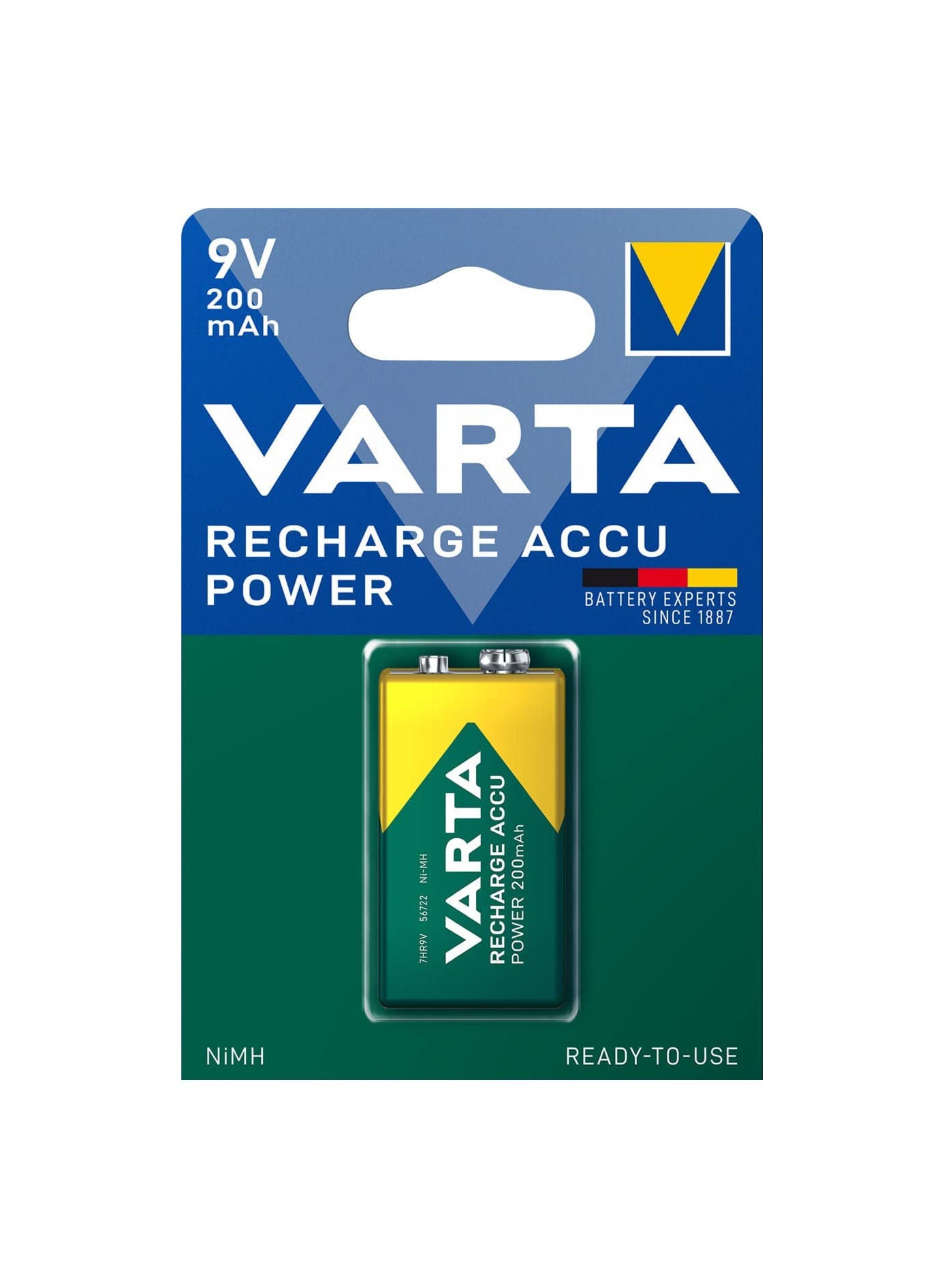 varta Varta Accu Rechargeable Batteries 9v 200mAh ZD838A8AABAF97680F358Z