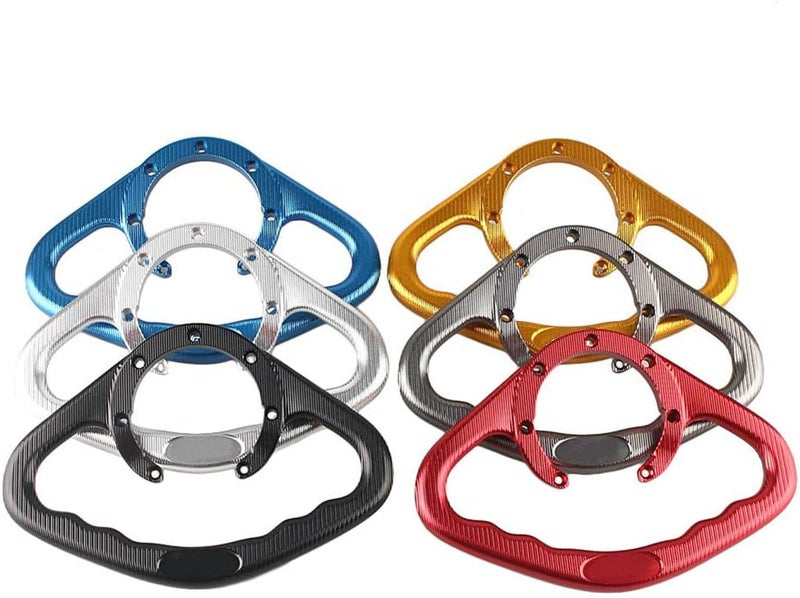 Luckmart Motorcycle Aluminium Rear Passenger Gas Tank Bar Handle Grip Bar Handlebar Grab 7 Holes Compatible for Honda CBR600 CBR900 CBR929 CBR954 CBR250 CBR400 CBR1000 CBR1100 Gold - Image 4