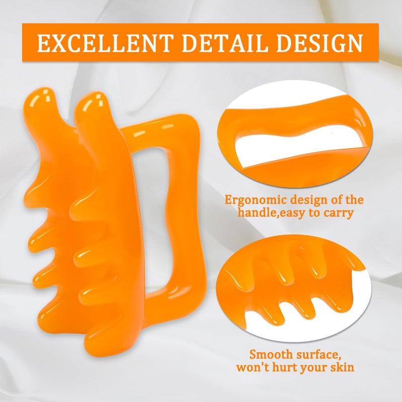 KOOBOOK 1Pcs Fascia Cellulite Massager New Shape Neck Shoulder Back Resin Massager Body Massage Tool - Image 4
