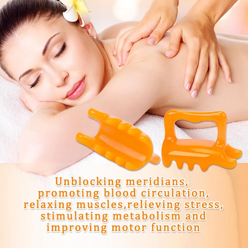 KOOBOOK 1Pcs Fascia Cellulite Massager New Shape Neck Shoulder Back Resin Massager Body Massage Tool - Image 2