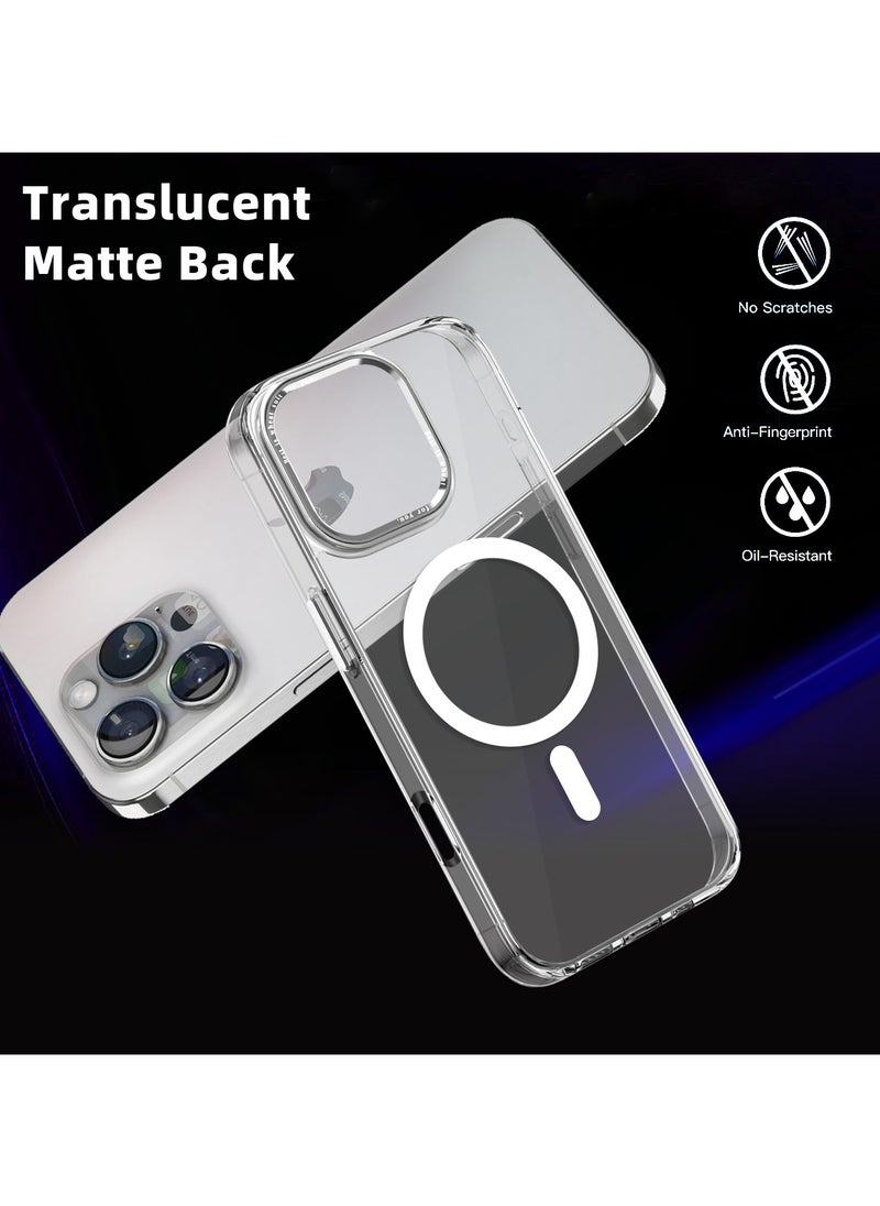 ICARLUS - For Apple iPhone 16 Pro Case Compatible with MagSafe TPU+PC Anti-Scratch Cover - Transparent - Image 1