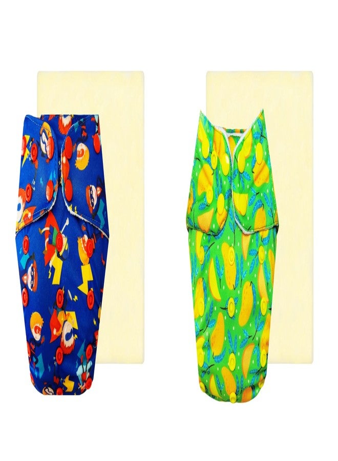 حفاضات قماشية دمبلدو إيليت مع ماصة سحرية (عبوة من قطعتين) | مضادة للحساسية | تسمح بمرور الهواء | سريعة الجفاف | مناسبة للارتداء طوال اليوم | من 3 أشهر إلى 3 سنوات | للجنسين - Image 1