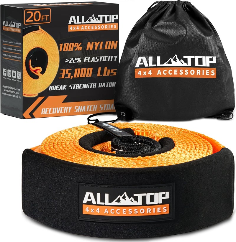 ALL-TOP 3in x 20ft Recovery Strap - 35000Lbs - Image 1