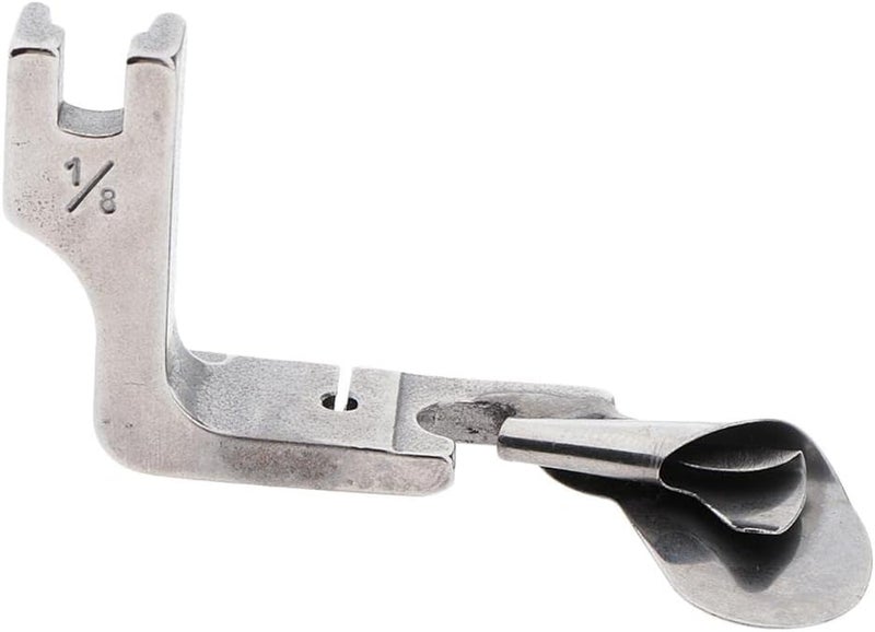 klarako Rolled Hem Presser Foot Fits for Universal Industrial Single-needle Fat Bed Sewing Machine Replacement Parts - 3mm - Image 2