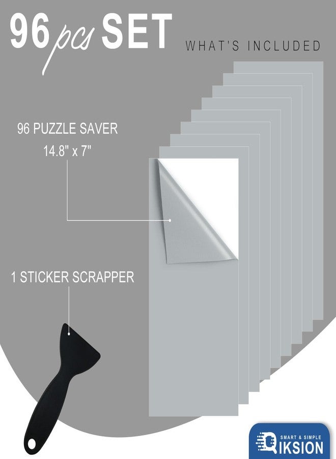 QIKSION Puzzle Saver Sheets - 96 Sheets, Peel & Stick, Preserve 16 1000 Puzzle - Image 2