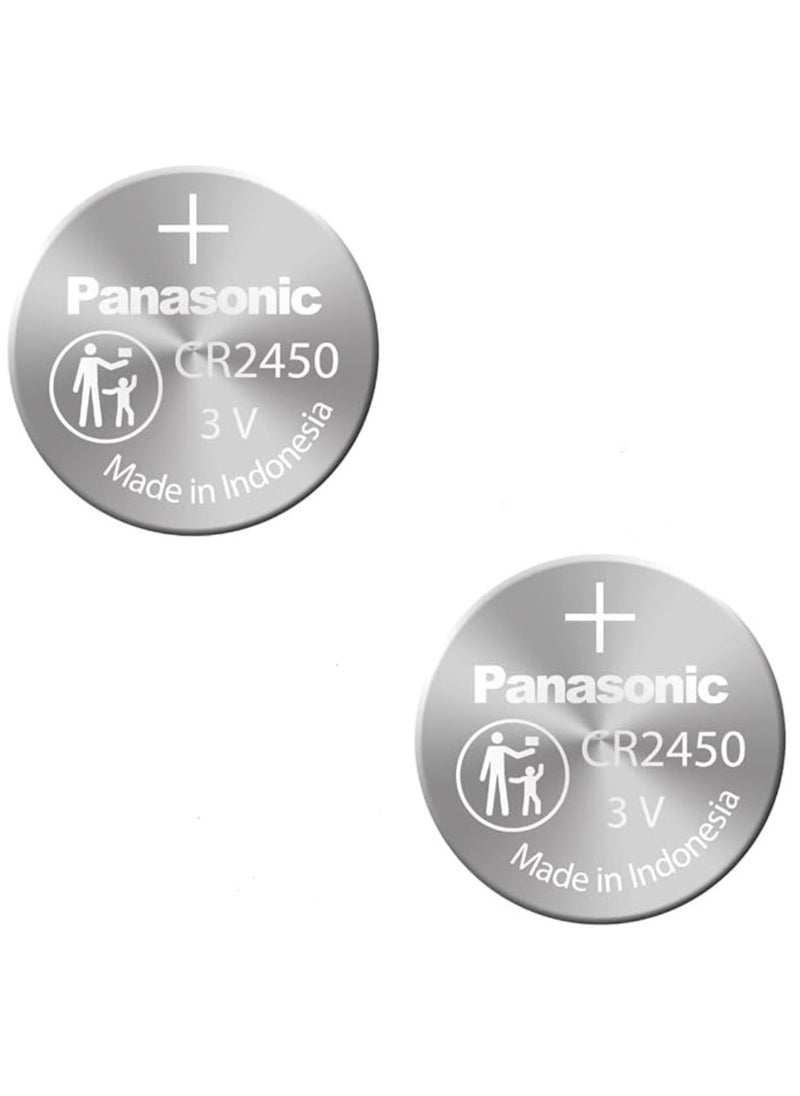 باناسونيك 2-Pieces Panasonic CR2450 Lithium 3V Indonesia Batteries  - Image 2