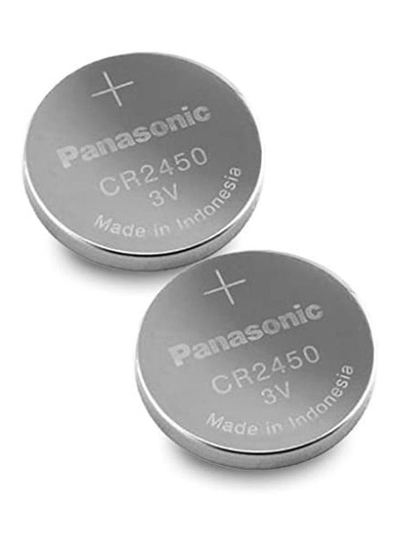 باناسونيك 2-Pieces Panasonic CR2450 Lithium 3V Indonesia Batteries  - Image 1