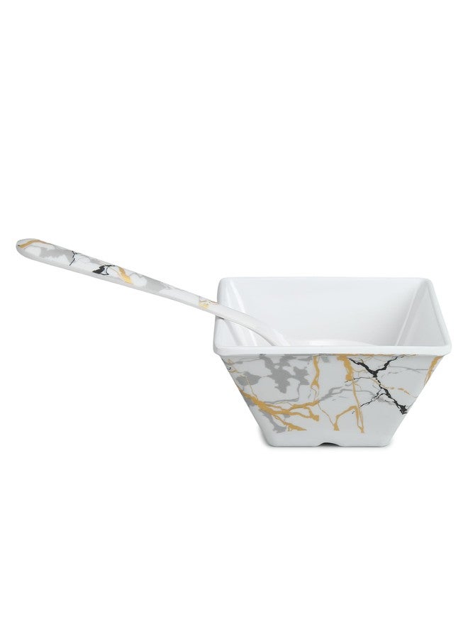 Bataniya Triple Coated 9-Piece Serving Set, a Blend of Elegance and Resilience in Melamin Craftsmanship - Image 5