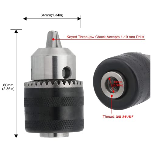 MMTool PRODUCTS Drill Chuck Set Clamping Range 1.5-10mm Drill Chuck For 775 Motor And Drill Machine, 10MM Drill Chuck For 775 Motor - Image 4
