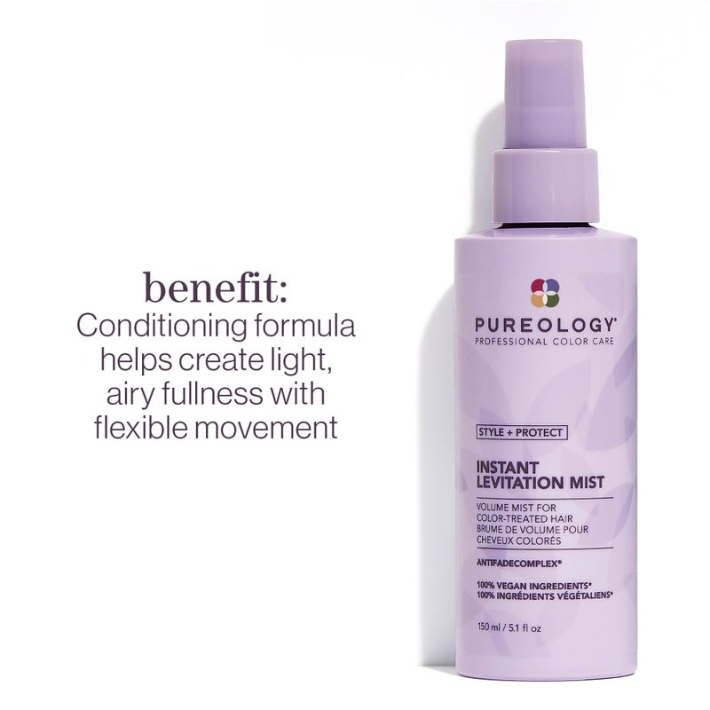 PUREOLOGY Pureology Style + Protect Instant Levitation Mist | For Fine, Color-Treated Hair | Lightweight, Volumizing Spray | Sulfate-Free | Vegan | 5.1 Fl. Oz. | - Image 2