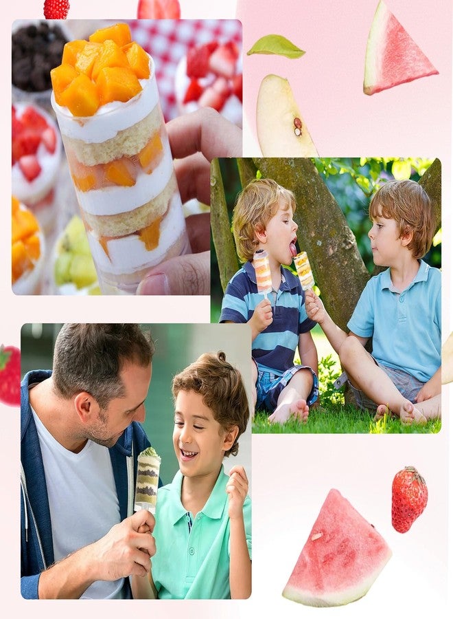 WALWAL 60pcs Cake Push Pop Containers Set, Durability Food-Safe Plastic, Reusable Cake Pop Shooter with Lids and Sticks for Bakeries, Weddings, Parties. - Image 3