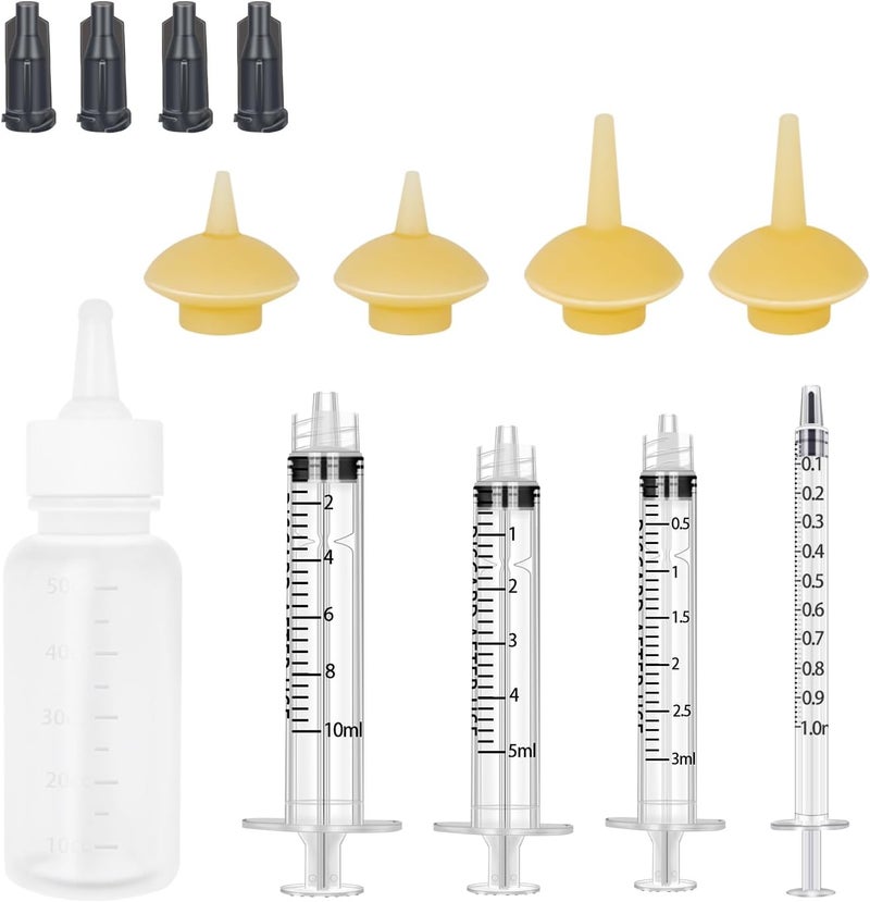 Xuanda Pet Feeding Bottle and Syringes with Nipples for Small Cat Dog Animals (Model 2) - Image 1